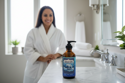 Women's Glacier Silk Hydrating Body Oil - Lightweight Luxury Moisturizer for Radiant Skin (8 fl oz)