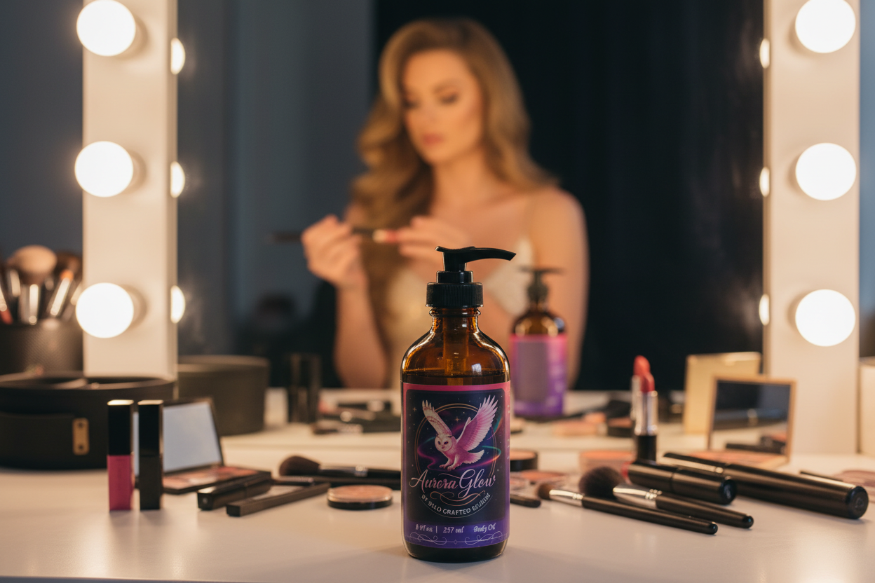 Women's Aurora Glow Body Oil - Radiance-Boosting Moisturizer for Luminous Skin (8 fl oz)