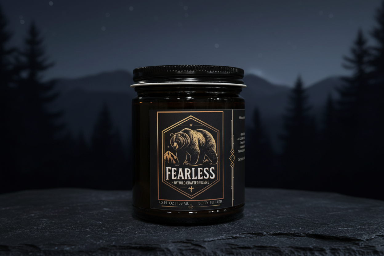 Men's Fearless Body Butter - Rich Deep Moisturizer for Dry, Rough Skin (4.5 fl oz)