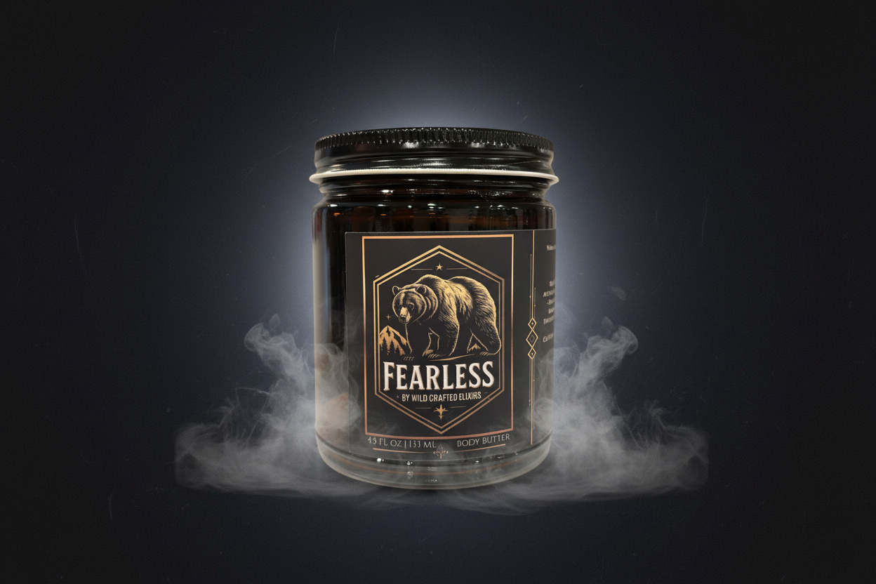 Men's Fearless Body Butter - Rich Deep Moisturizer for Dry, Rough Skin (4.5 fl oz)