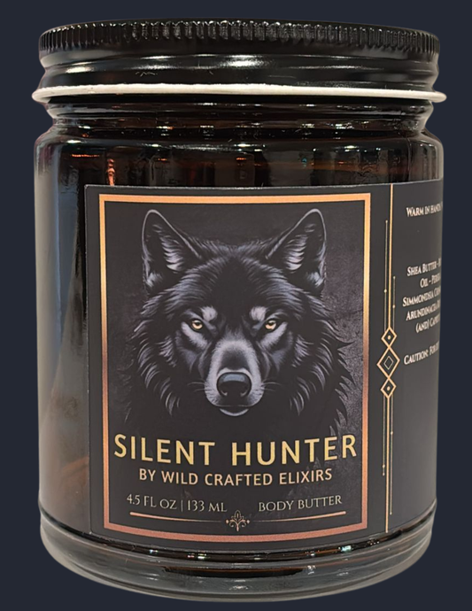 Men's Silent Hunter Body Butter - Travel Size Deep Moisturizer (4.5 oz)