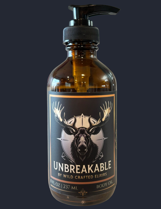Men's Unbreakable Body Oil - Lightweight Natural Moisturizer (8 fl oz)