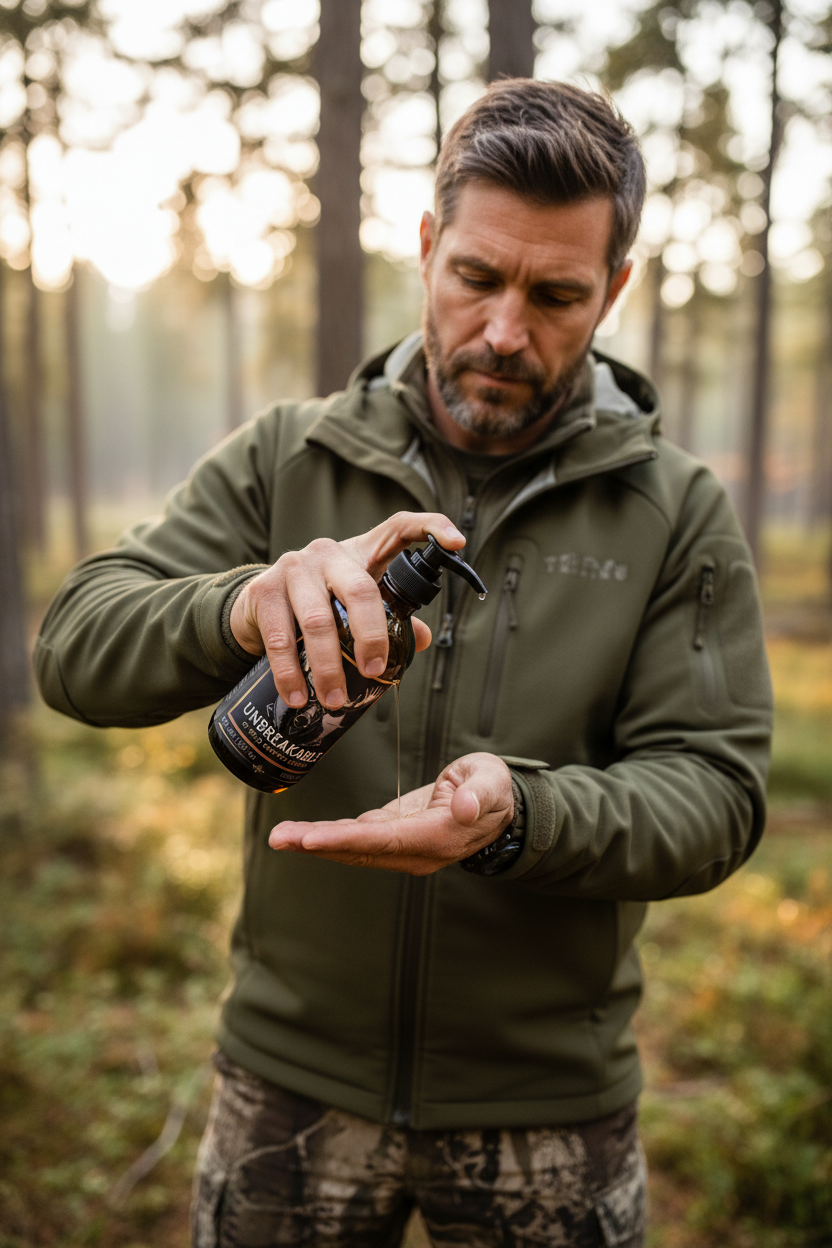 Men's Unbreakable Body Oil - Lightweight Natural Moisturizer (8 fl oz)