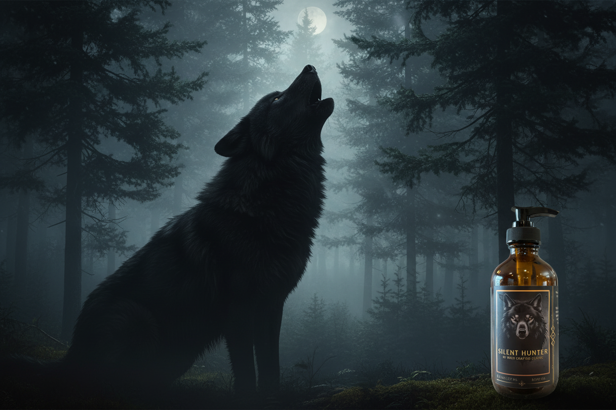 Men's Silent Hunter Body Oil - Lightweight Natural Moisturizer (8 fl oz)