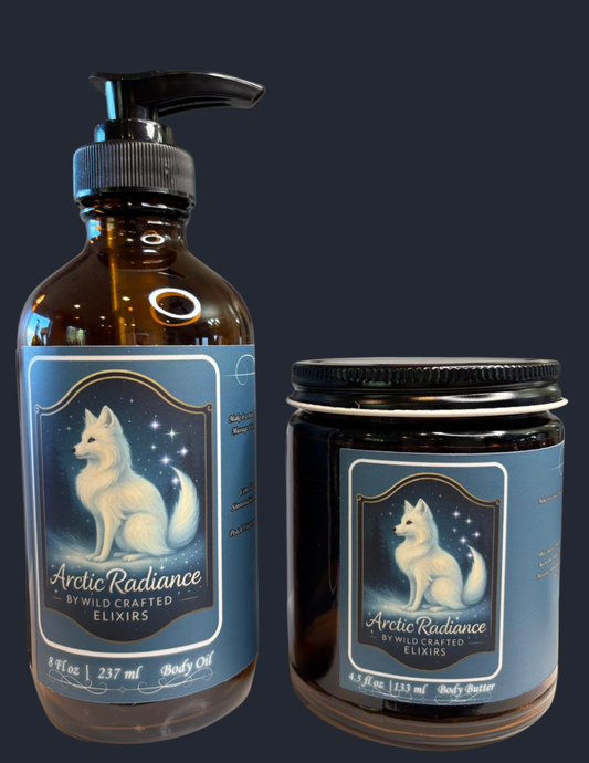 Women's Arctic Radiance Hydration Set - Body Oil & Butter Bundle for Silky Skin (12.5 fl oz)