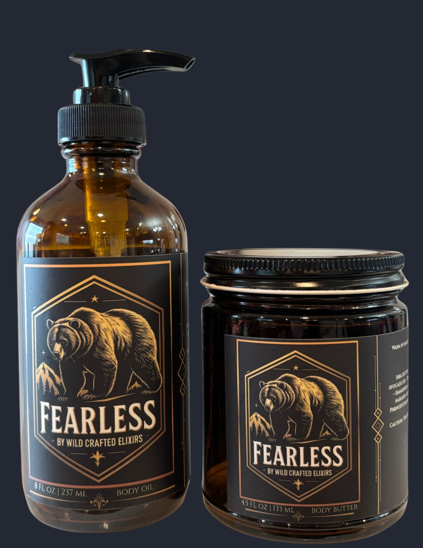 Men's Fearless Hydration Set - Body Oil & Butter Bundle (12.5 fl oz)