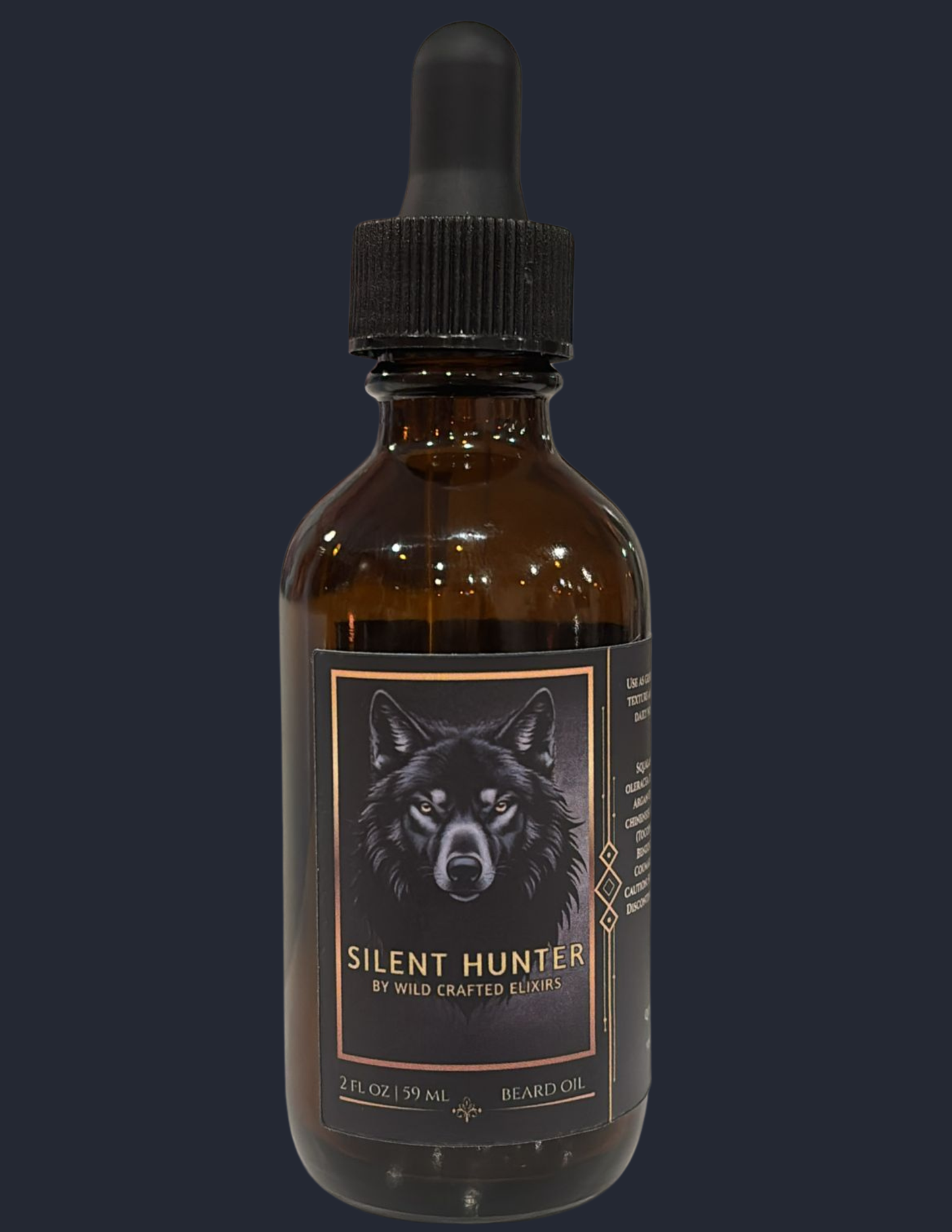 Men's Silent Hunter Beard Oil - Premium Conditioning with Woodsy Scent (2 fl oz)