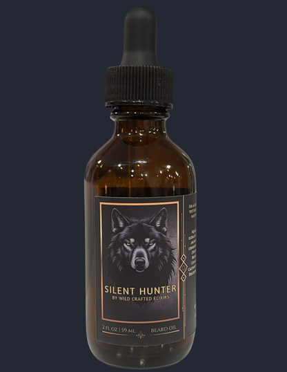 Men's Silent Hunter Beard Oil - Premium Conditioning with Woodsy Scent (2 fl oz)