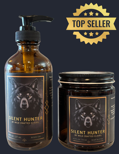 Men's Silent Hunter Hydration Set - Body Oil & Butter Bundle (12.5 fl oz)